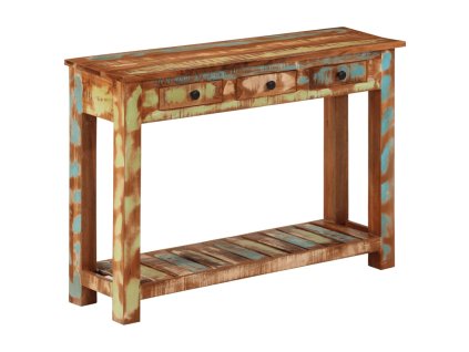 Konzolový stolek 110 x 30 x 76 cm masivní recyklované dřevo 376705