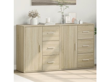 Příborníky 2 ks dub sonoma 60 x 31 x 70 cm kompozitní dřevo 3276555