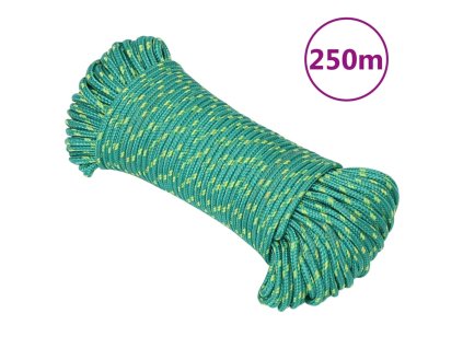 Lodní lano zelené 3 mm 250 m polypropylen 152696