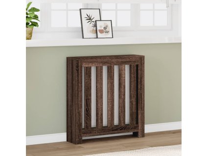 Kryt na radiátor hnědý dub 78 x 20 x 82 cm kompozitní dřevo 852732