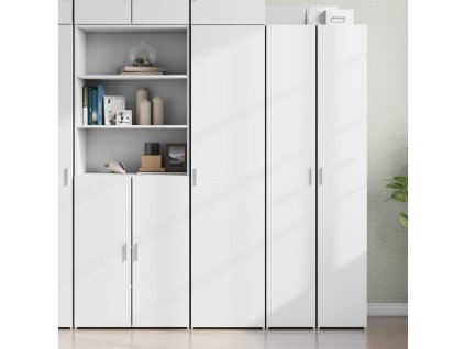 Skříň highboard bílá 45 x 42,5 x 185 cm kompozitní dřevo 3281406