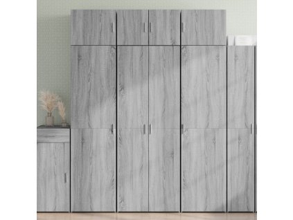 Skříň highboard šedá sonoma 70 x 42,5 x 185 cm kompozitní dřevo 3281425