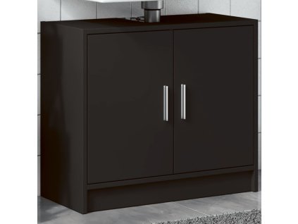 Skříňka pod umyvadlo černá 63 x 39 x 55 cm kompozitní dřevo 848095