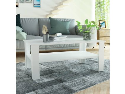Konferenční stolek kompozitní dřevo 100 x 59 x 42 cm bílý 244857