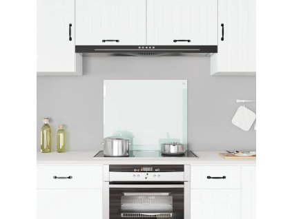 Kuchyňský panel bílý 70 x 60 cm tvrzené sklo 249453