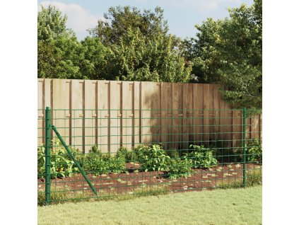 Drátěný plot s přírubami zelený 1 x 25 m 154185