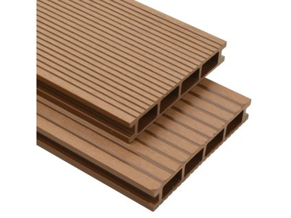 WPC dutá terasová prkna a příslušenství 30 m² 2,2 m teak 275715