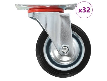 32 ks otočná kolečka 75 mm 277945