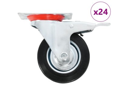 24 ks otočná kolečka 100 mm 277964