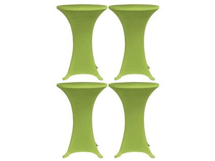 Strečový návlek na stůl 4 ks 60 cm zelený 279087