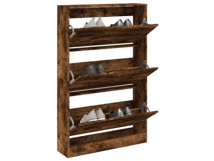 Botník kouřový dub 80 x 21 x 125,5 cm kompozitní dřevo 839928