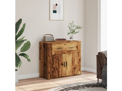Příborník old wood 80x33x70 cm kompozitní dřevo 857075