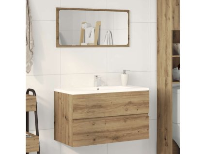 Koupelnová závěsná skříňka dub artisan 80x38,5x45 cm kompozit 856247