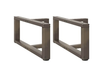 Nohy konferenčního stolku ve tvaru T, 2 ks, černé, 60 x 25 x (30-31) cm, ocel 4013015