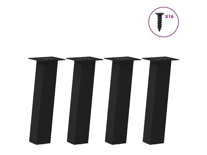 Nohy ke konferenčnímu stolku 4 ks černé 42 cm ocelové 4012500