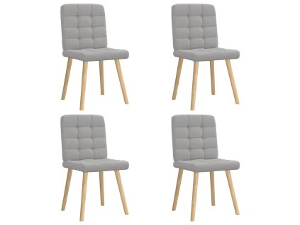 Otočné jídelní židle 4 ks Oblak šedá textil 3315200