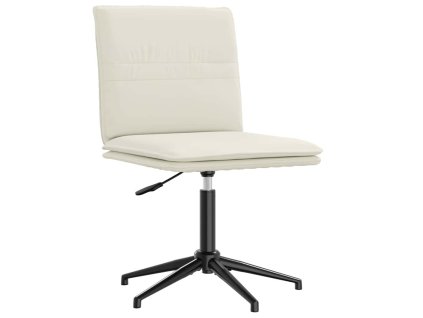 Jídelní židle krémová samet 4101276