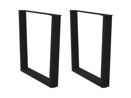 Nohy k jídelnímu stolu ve tvaru V, 2 ks, černé, 90 x (72-73,3) cm, ocel 4012652