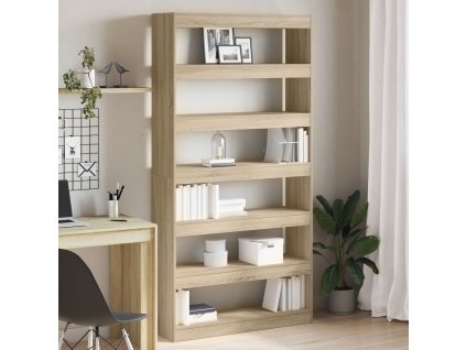 Knihovna Sonoma Oak Inženýrské dřevo 100 x 30 x 198 cm Regál 3333926