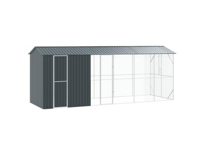 Ptačí klec Antracit 645 x 208 x 247 cm Pozinkovaná ocel 3325154