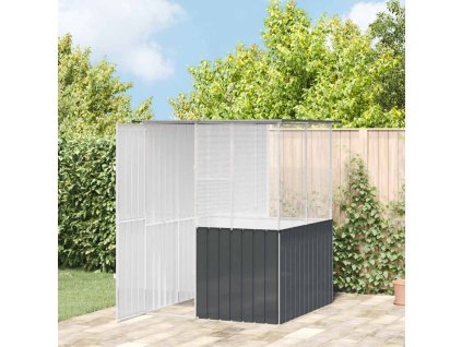 Ptačí klec Antracit 154 x 154 x 200 cm Pozinkovaná ocel 3325168