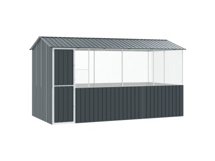 Ptačí klec Antracit 410 x 210 x 230 cm Pozinkovaná ocel 3325171