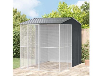 Ptačí klec Antracit 215 x 310 x 247 cm Pozinkovaná ocel 3325176