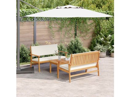 Sada zahradních pohovek 3 pcs Hnědá 120 x 65,5 x 79 cm 3325229