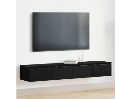 Nástěnné skříňky 2 kusy Černý dub 68x30x20 cm Inženýrské dřevo 3333074