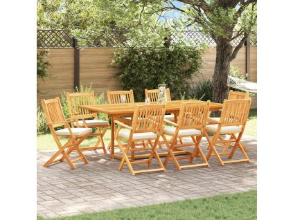 Skládací židle s polštářem 8 pcs Bílá 49 x 57,5 x 92cm 3329131