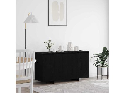 Servírovací skříň Černý dub 135 x 41 x 75 cm kompozitní dřevo 3333895