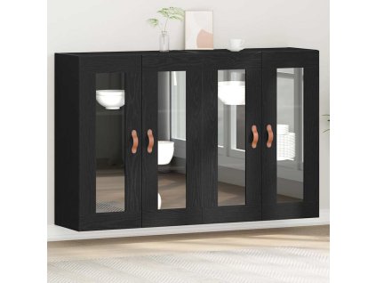 Nástěnné skříně 2 pcs Černý dub 69,5 x 34 x 90 cm 3334301