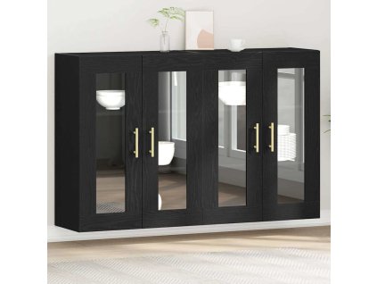 Nástěnné skříně 2 pcs Černý dub 69,5 x 34 x 90 cm 3334307