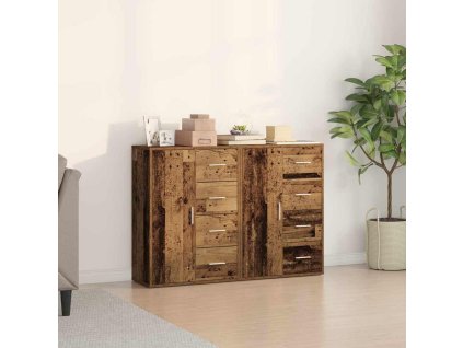 Servírovací skříň se zásuvkou 2 pcs Staré dřevo 60 x 31 x 84 cm 3334311