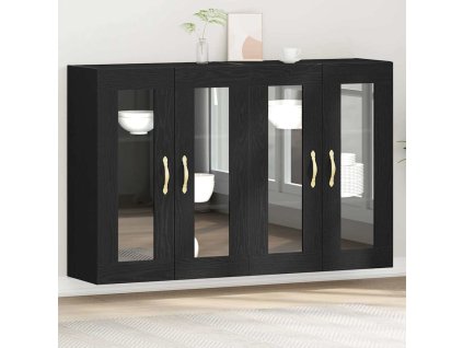 Nástěnné skříně 2 pcs Černý dub 69,5 x 34 x 90 cm 3334319