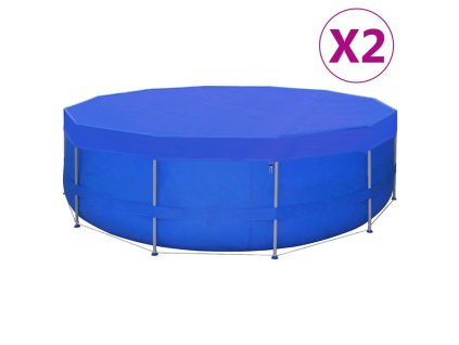 Krycí plachty na bazén 2 ks PE kulaté 460 cm 90 g/m² 3082801