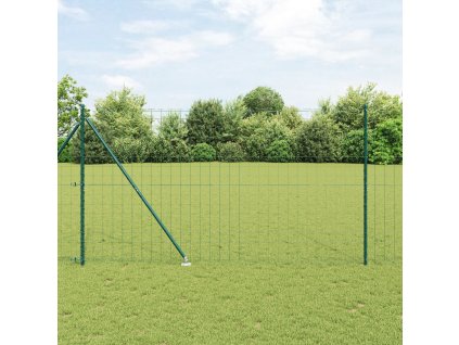 Euro plot se 7 špičatými sloupky 1.6x10 m pozinkovaný ocelový zelený 3350575