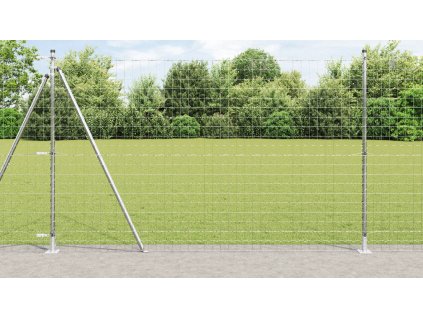 Euro plot se 7 flanžovými sloupky 1.4x10 m pozinkovaná ocel 3351056