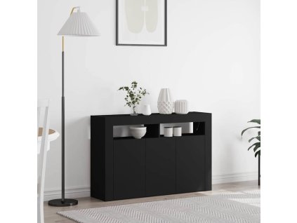 Servírovací skříň Černá 116 x 30 x 75 cm kompozitní dřevo 3333877