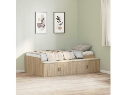 Rám postele se zásuvkou Sonoma dub 80 x 200 cm kompozitní dřevo 3335199