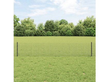 Svařovaný drátěný plot s 22 U sloupky šedý 0,4x50 m ocel 3336618