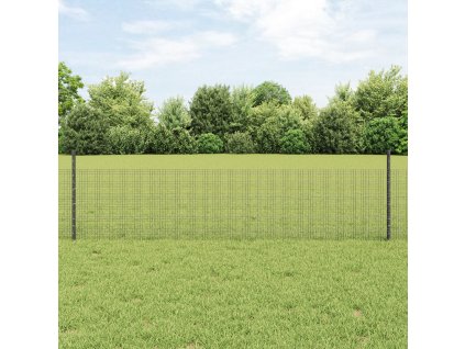 Svařovanej drátěnej plot s 44 U sloupkama Šedá 0.5x100 m Ocel 3336651