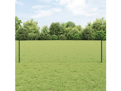 Zahradní sloupky vidaXL 5 ks U-Channel Zelené 120 cm Ocel 3336674