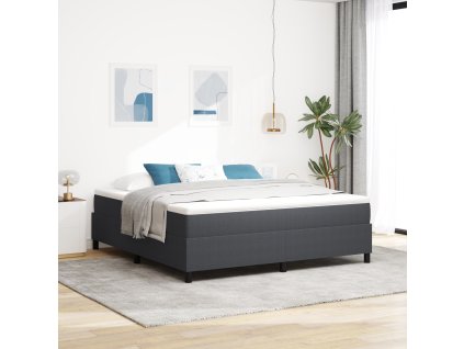 Boxspring postel s matrací Tmavě šedá Super královská Manšestr 3337478