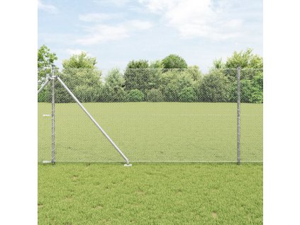 Hexagonální plot vidaXL 1,4x10 m Pozinkovaná ocel, Plotový sloupky vidaXL s hrotem 7 ks Ø32 mm 160 cm Pozinkovaná ocel 3353348