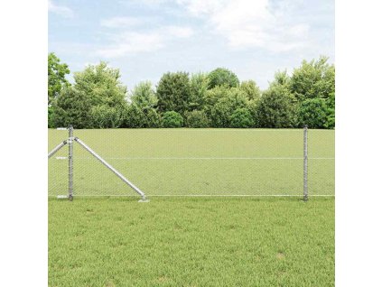 Plotový sloupek. Stříbrná 25 x 0,6 m (13 mm síť) Ocel 3353368