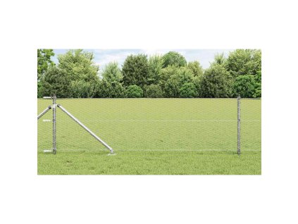 Plotový sloupek. Stříbrná 25 x 0,6 m (25 mm pletivo) Ocel 3353369