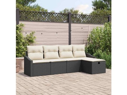 Set pohovek s polštářem 6 pcs polyratan 3360588