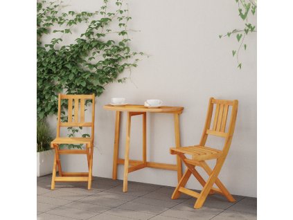 3dílný skládací zahradní bistro set z masivního dřeva akácie 3324839