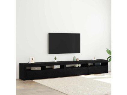 Sestava TV skříněk 3 pcs Černý dub 270 x 35 x 40 cm 3332509